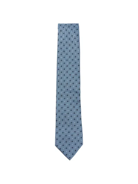 Zegna geometric-pattern tie
