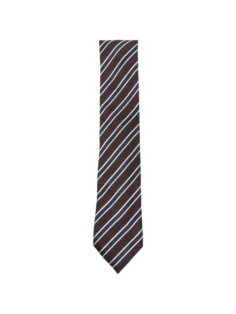Zegna diagonal-stripe tie