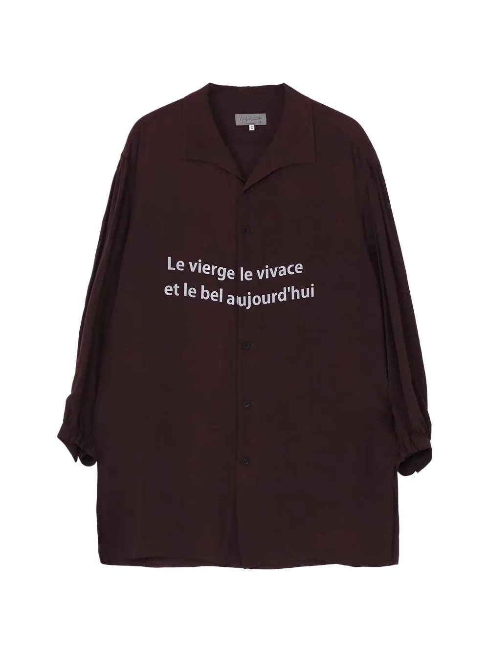 Yohji Yamamoto long sleeve shirt - Marrone