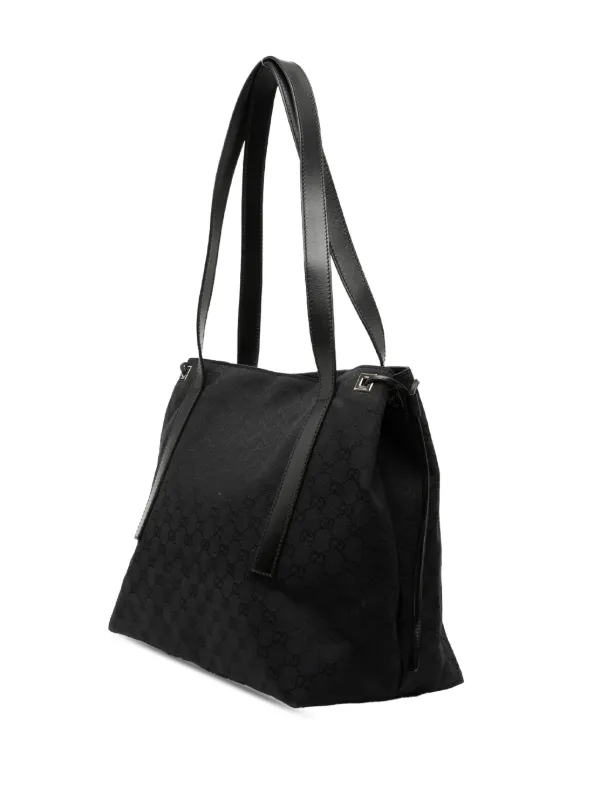 d*4様 GUCCI GGキャンバス トートバッグ Gucci Pre-Owned 2000-2015 GGキャンバス トートバッグ | ブラック