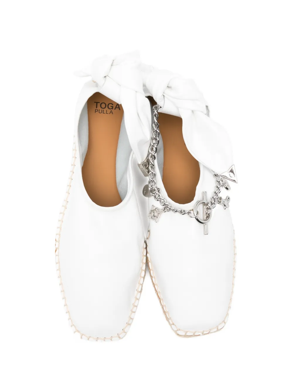 Toga Pulla knot-detail espadrilles Wit