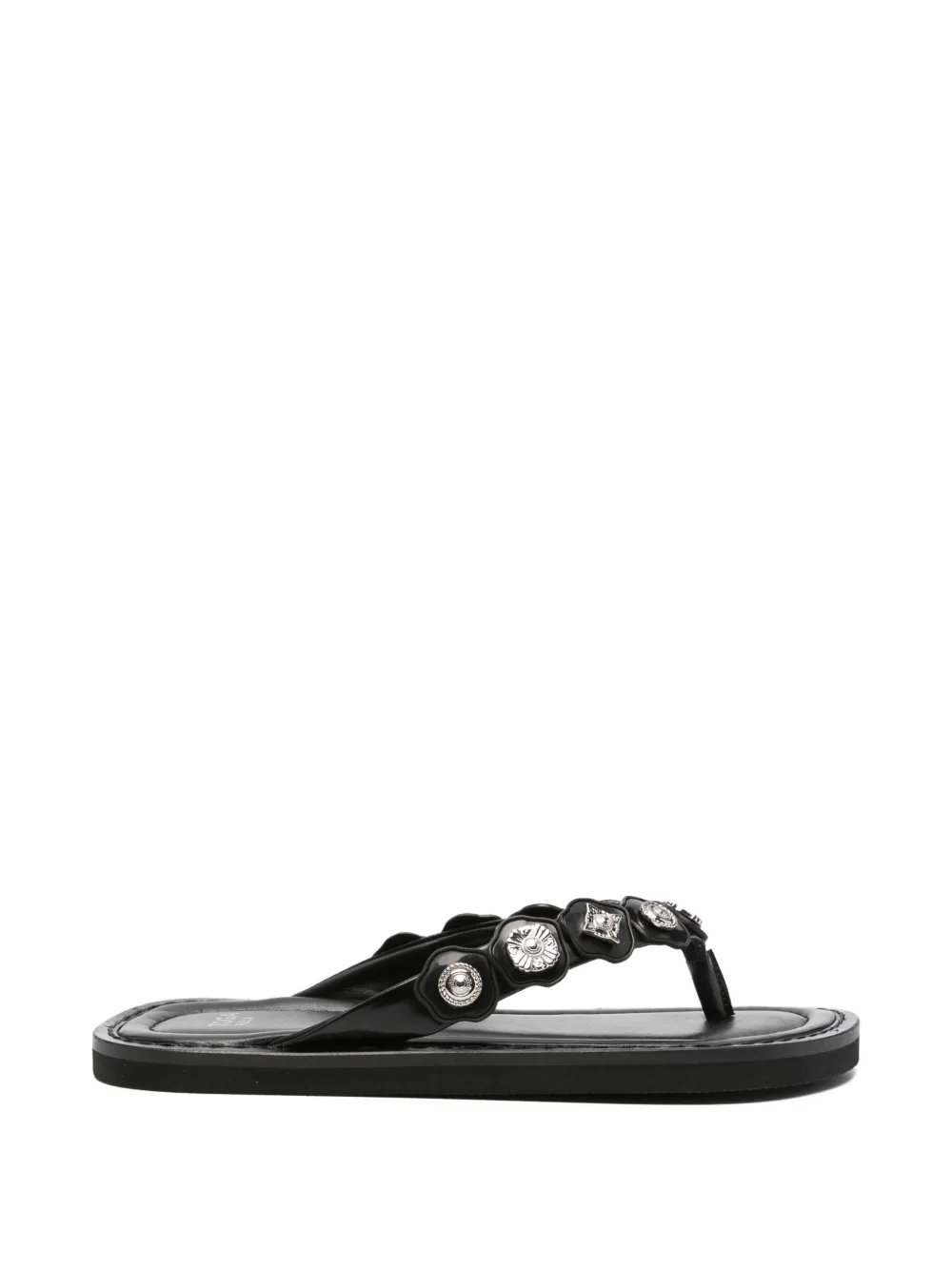 Toga Pulla stud-embellishment leather sandals - Nero