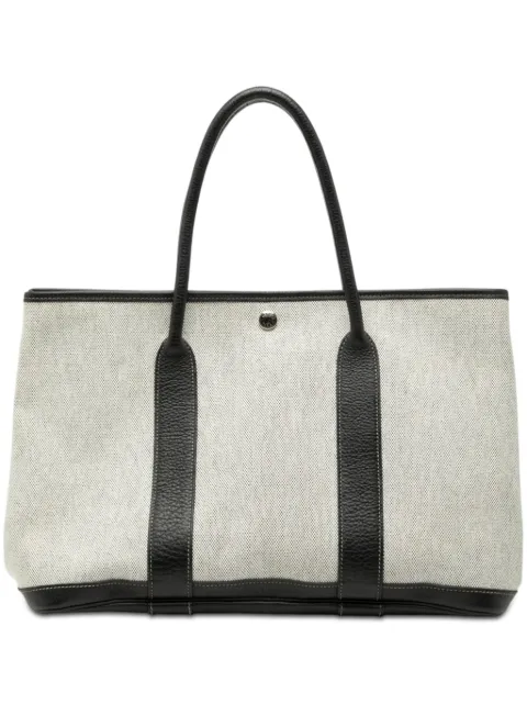 Hermès Pre-Owned 2004 トワル＆ネゴンダ ガーデンパーティー 36 トートバッグ