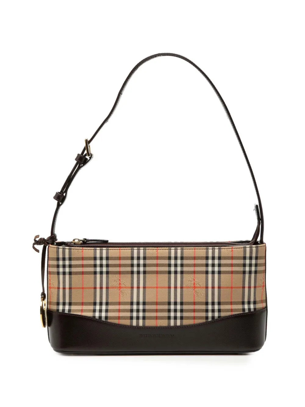 Burberry Pre-Owned 2000-2017 Haymarket Check Canvas shoulder bag - Brown