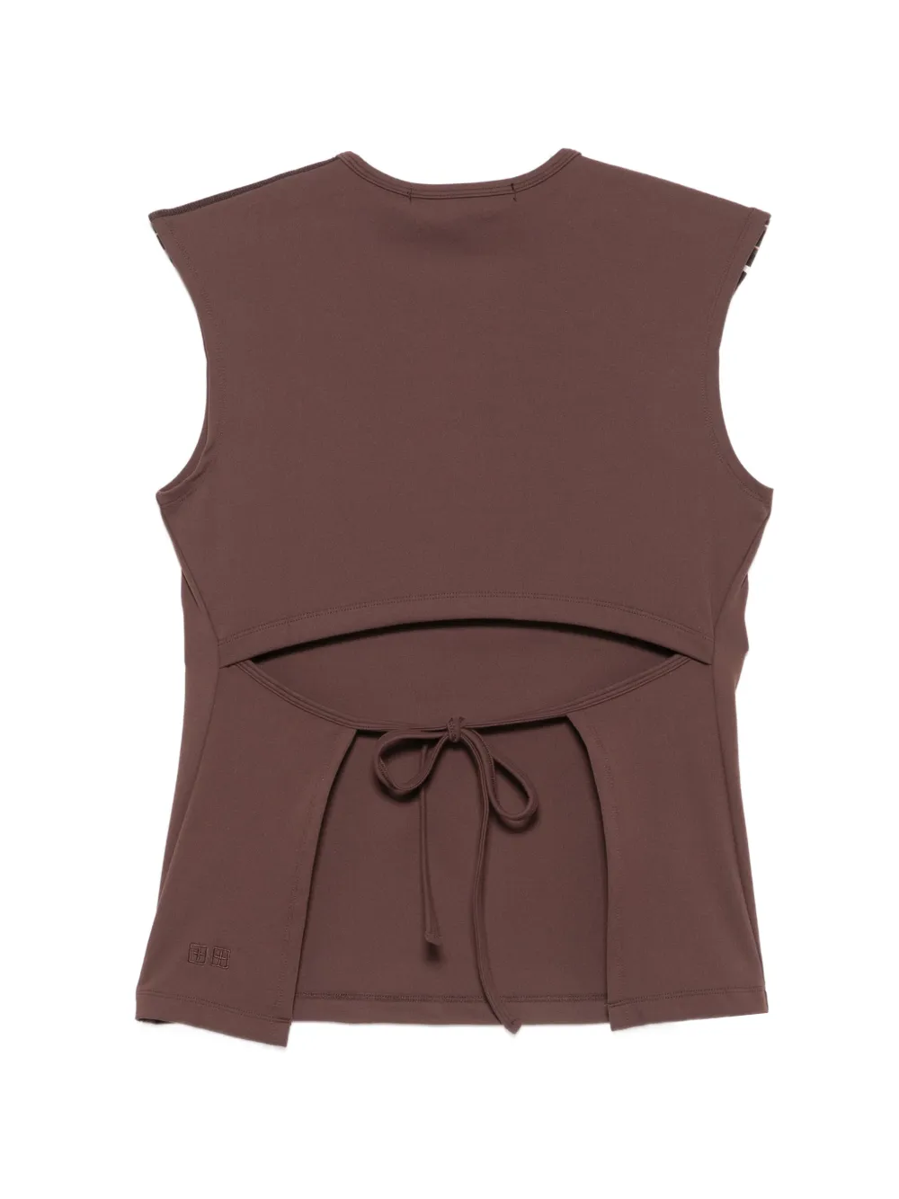  Ksubi Crew Neck Open-back Top - Marrón 