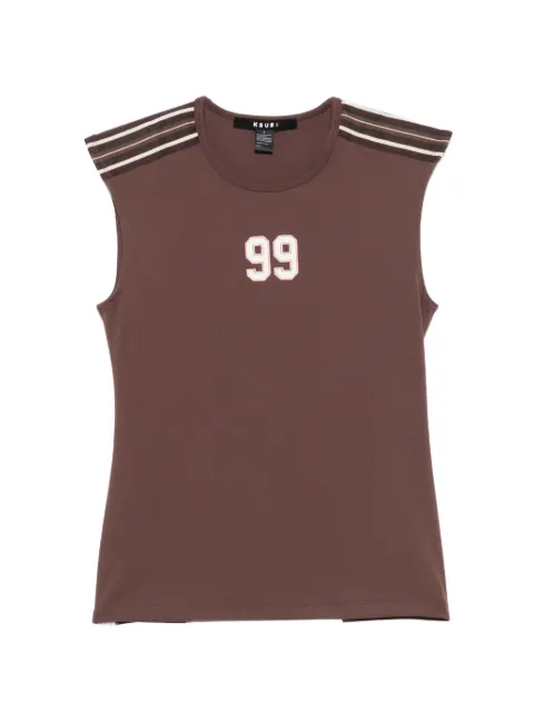 Ksubi crew neck open-back top