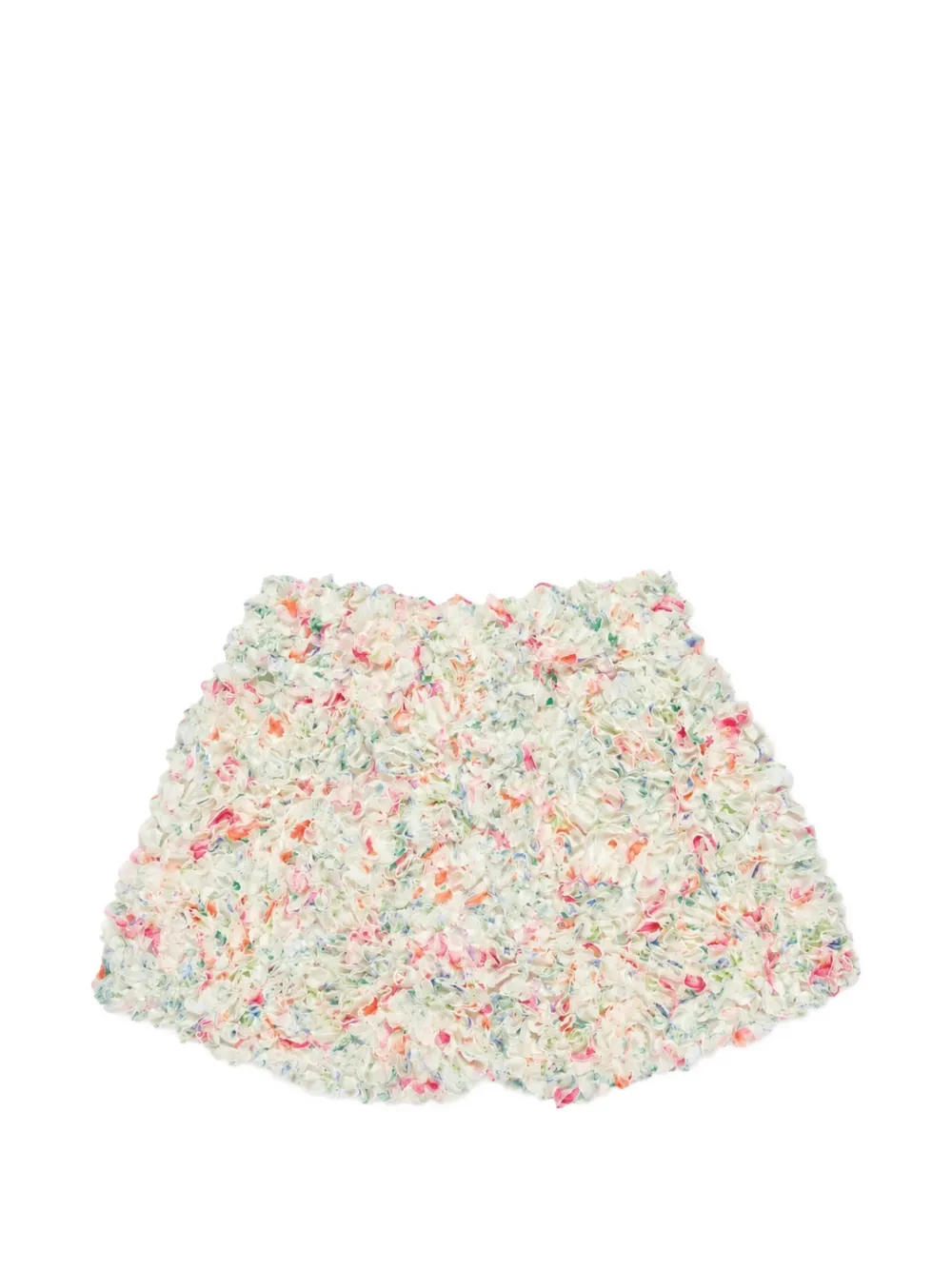 Miss Grant Kids ruffled-detail floral-print shorts - Toni neutri