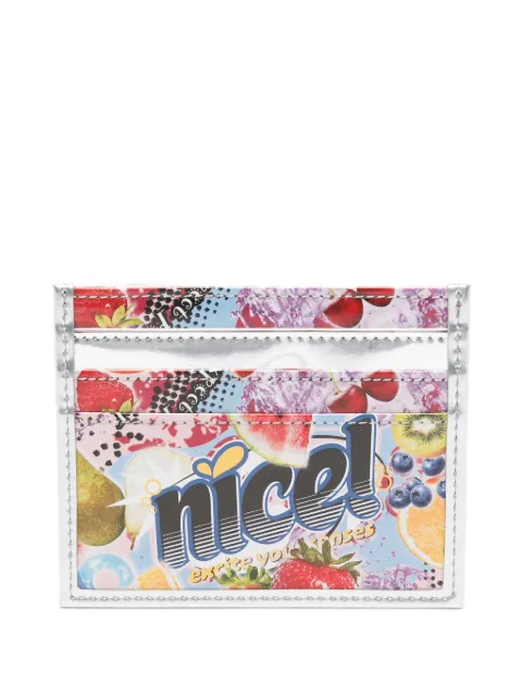 Martine Rose fruit-print logo-print card holder