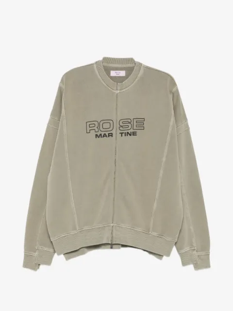 Martine Rose logo-print zip-up sweatshirt
