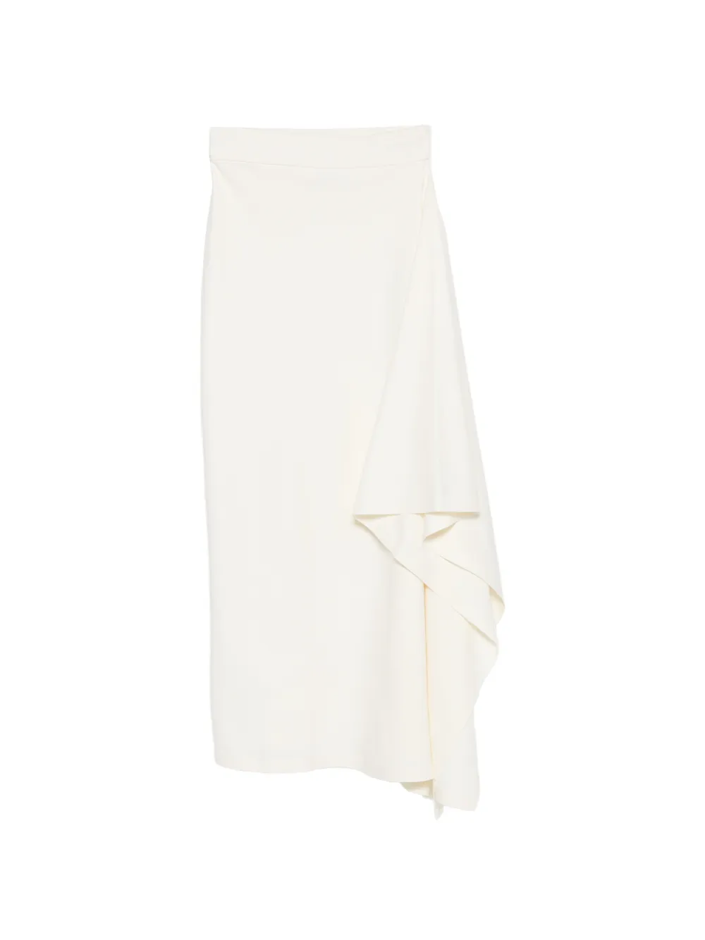 Coperni Zero Waste draped asymmetric skirt - Weiß