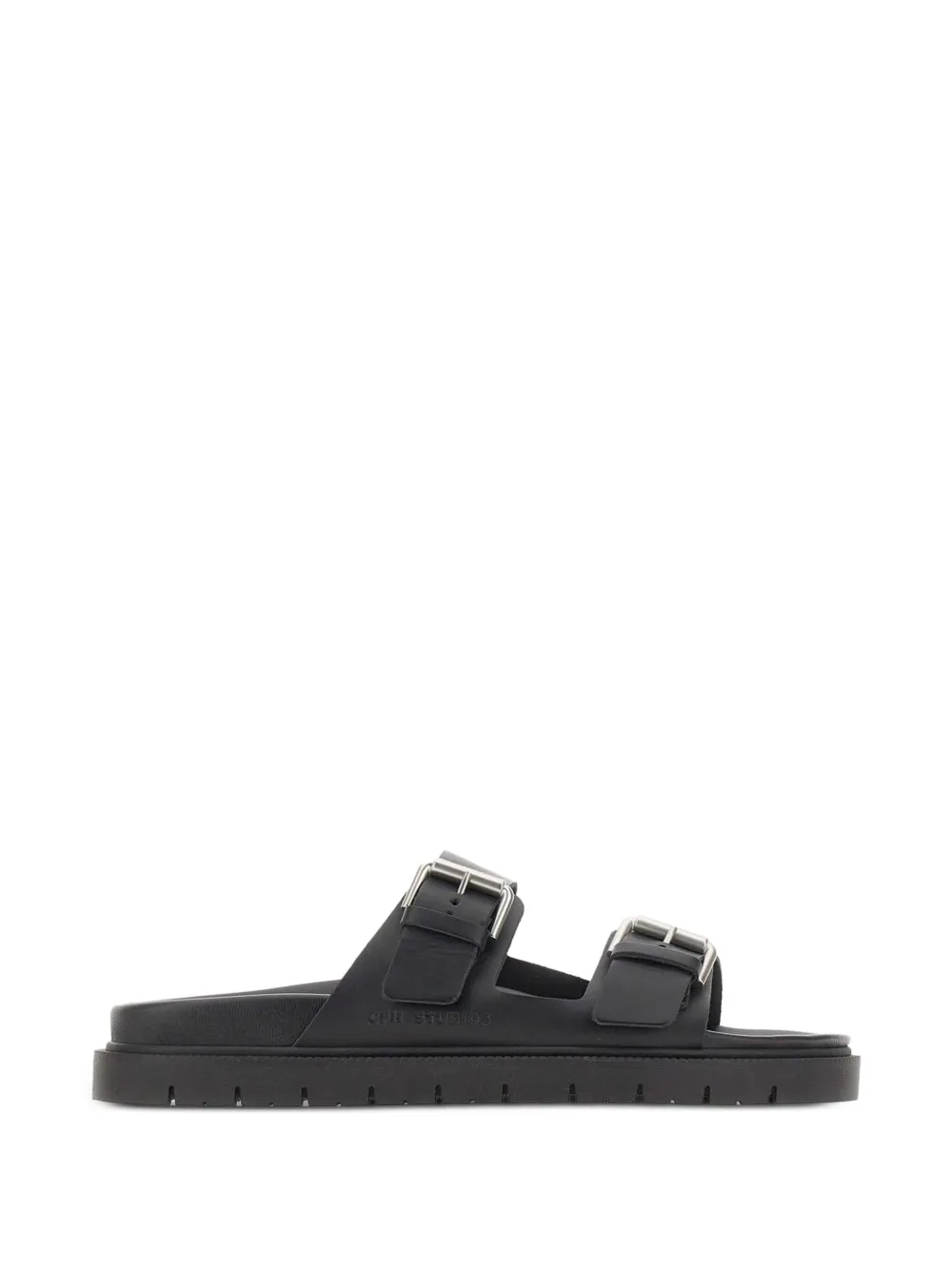 Copenhagen Studios adjustable buckle leather sandals - Nero