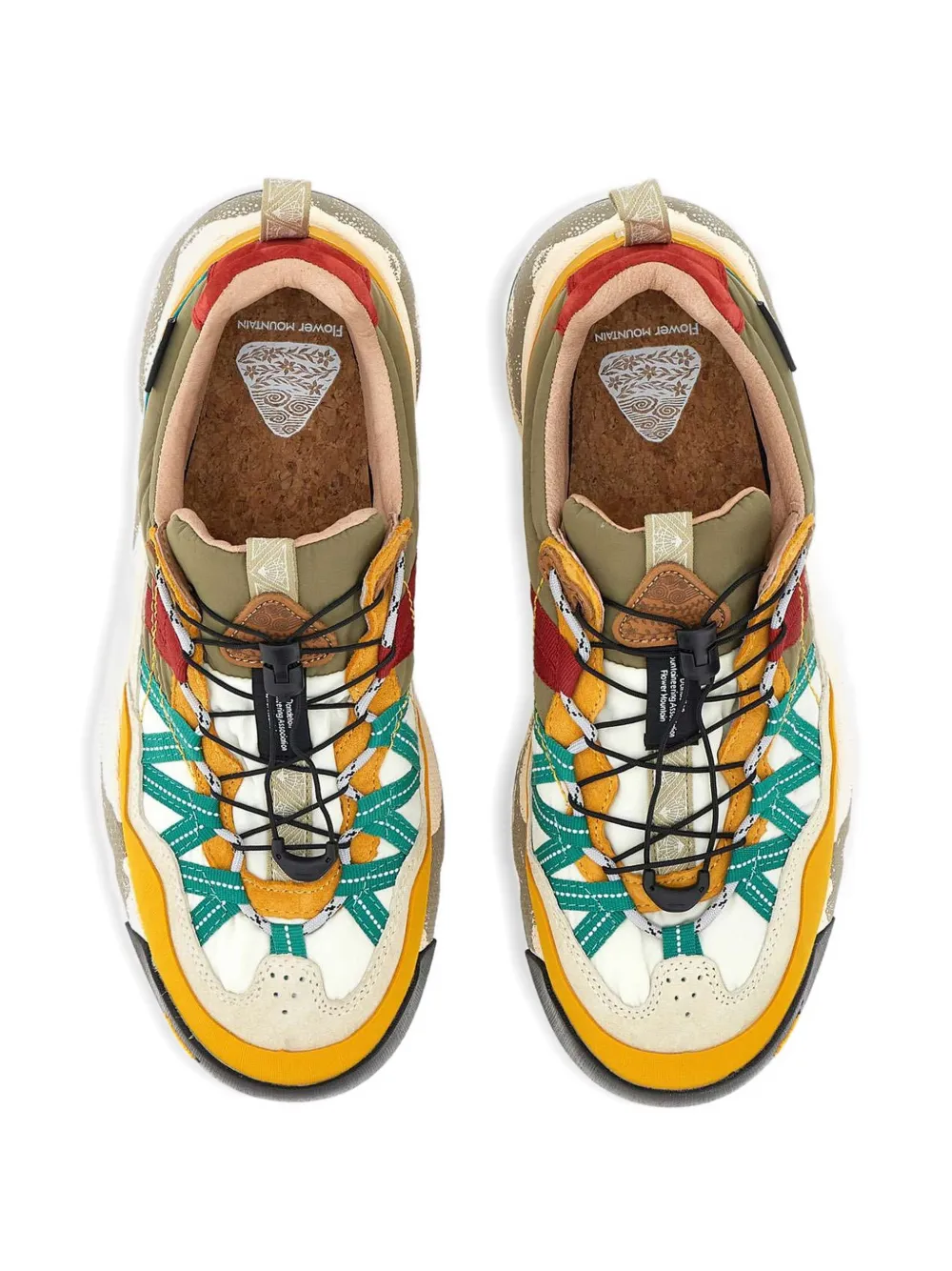 FLOWER MOUNTAIN Iwano 2 lace-up sneakers Geel