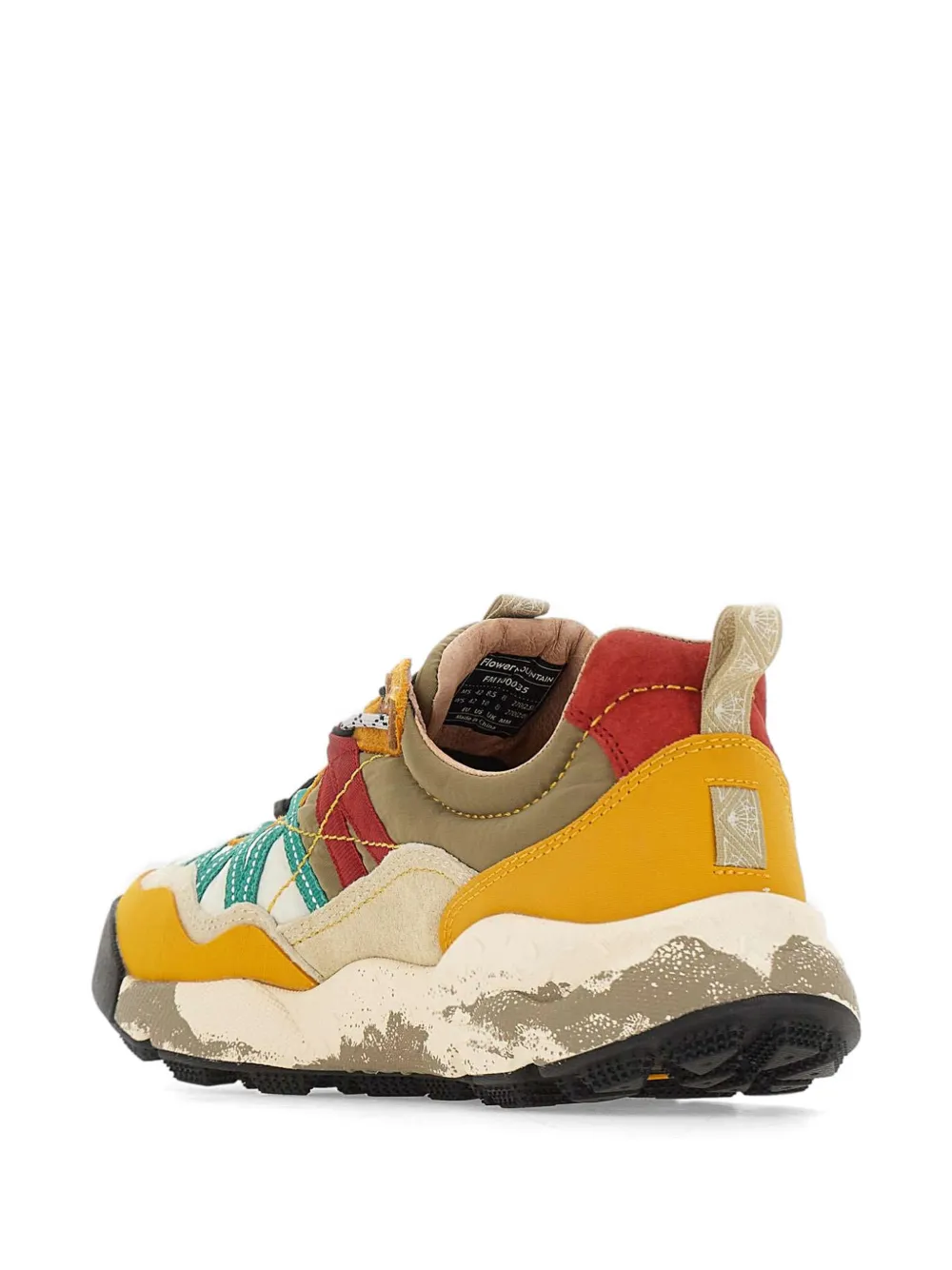 FLOWER MOUNTAIN Iwano 2 lace-up sneakers Geel
