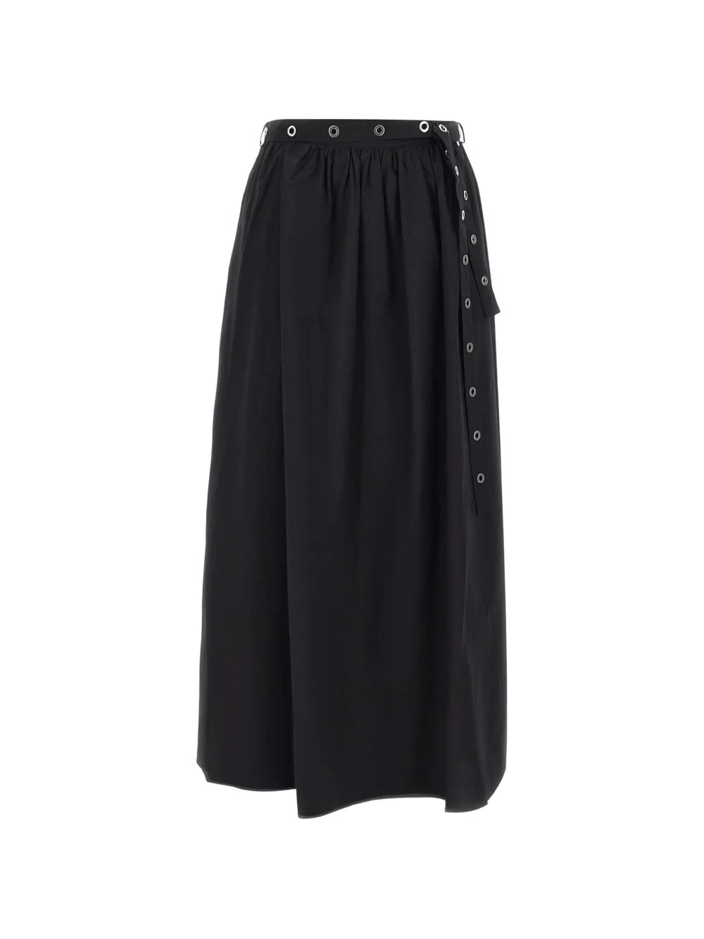 BOSS cotton midi skirt - Schwarz