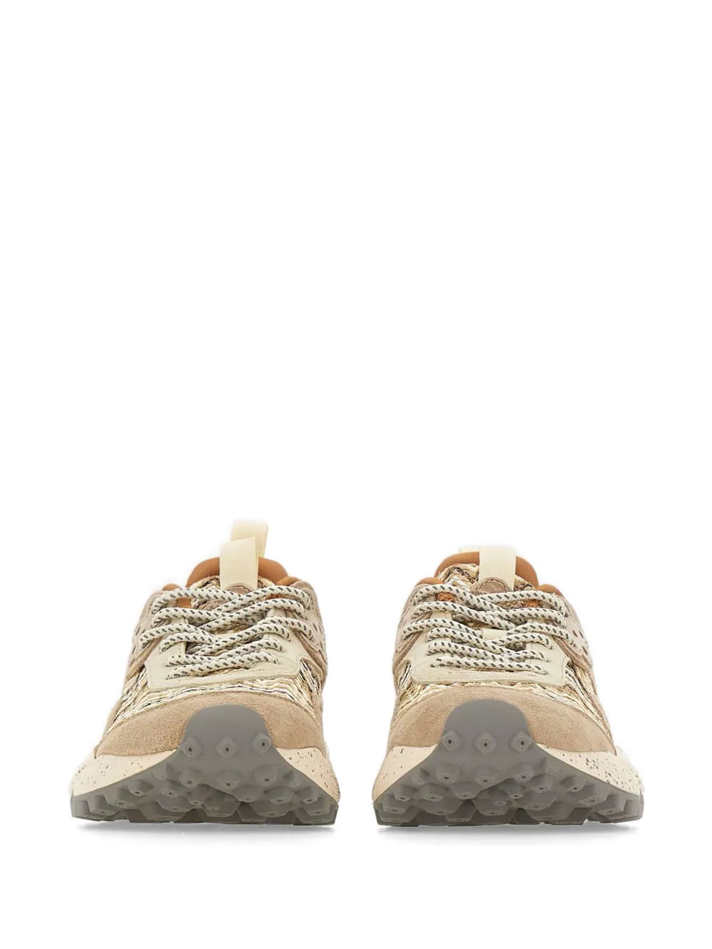 FLOWER MOUNTAIN Kotetsu lace-up sneakers Beige