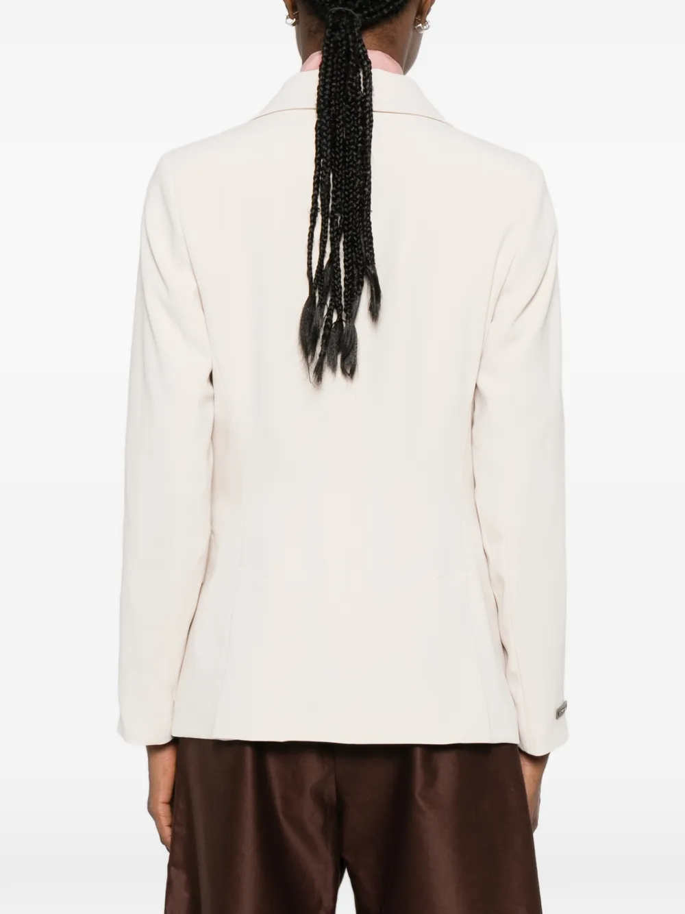 Peserico Blazer met dubbele rij knopen Beige