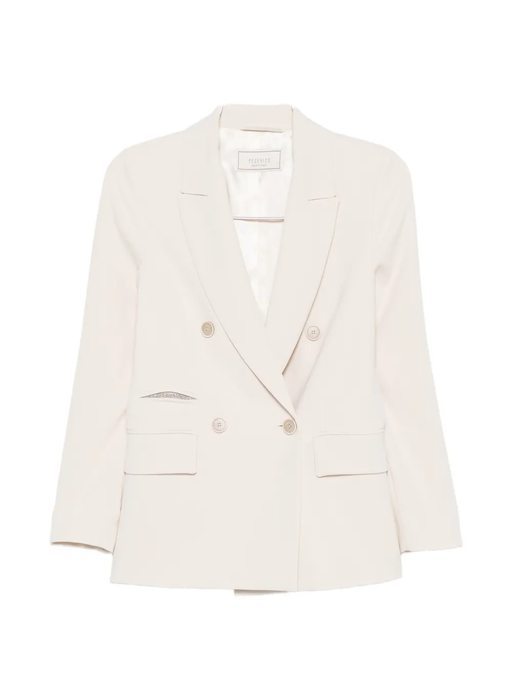 Peserico double-breasted blazer - Toni neutri