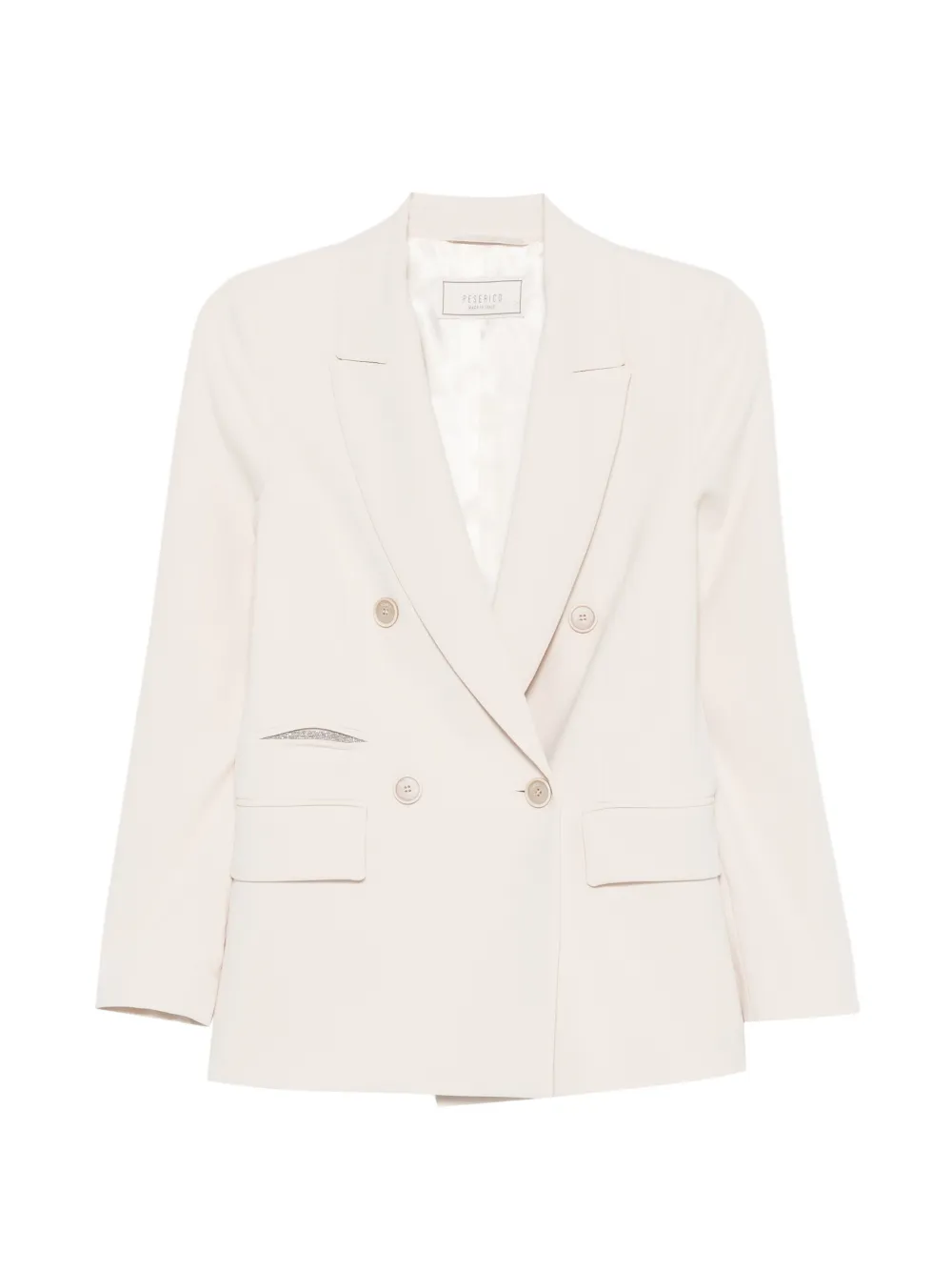 Peserico double-breasted blazer - Nude