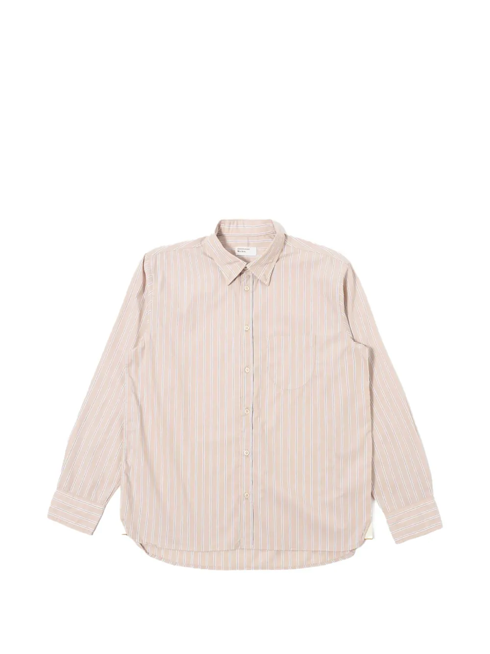 Universal Works Lazy Day striped pocket shirt - Toni neutri