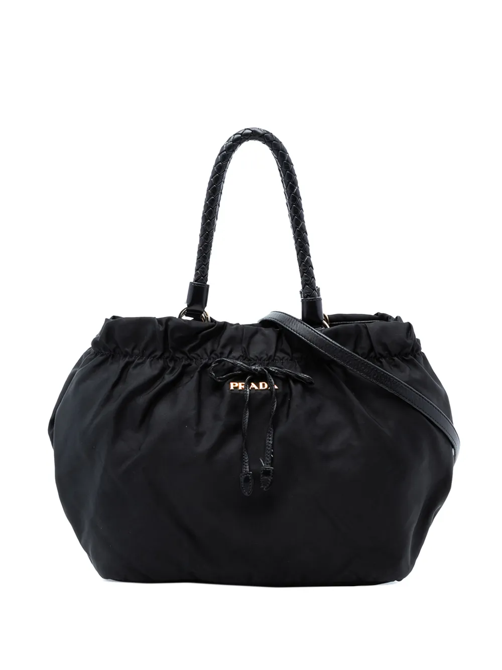 Prada Pre-Owned 2013-2025 Tessuto Bow satchel - Nero