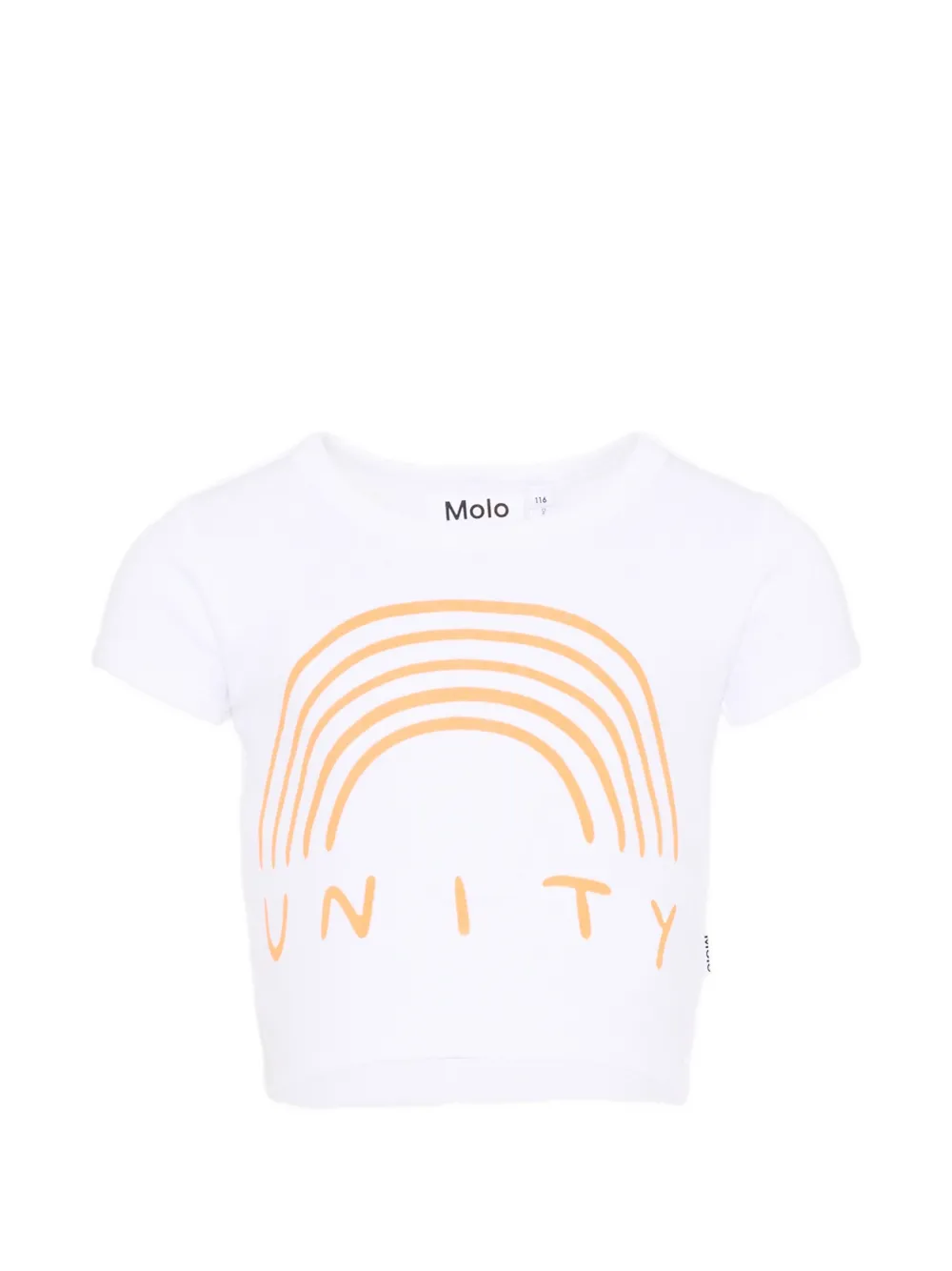 Molo Rizzo rainbow-print T-shirt - Weiß