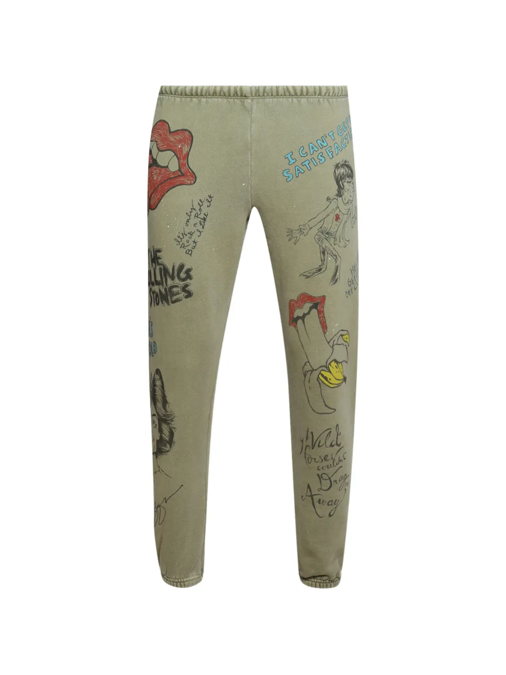 MadeWorn graphic-print track pants - Verde