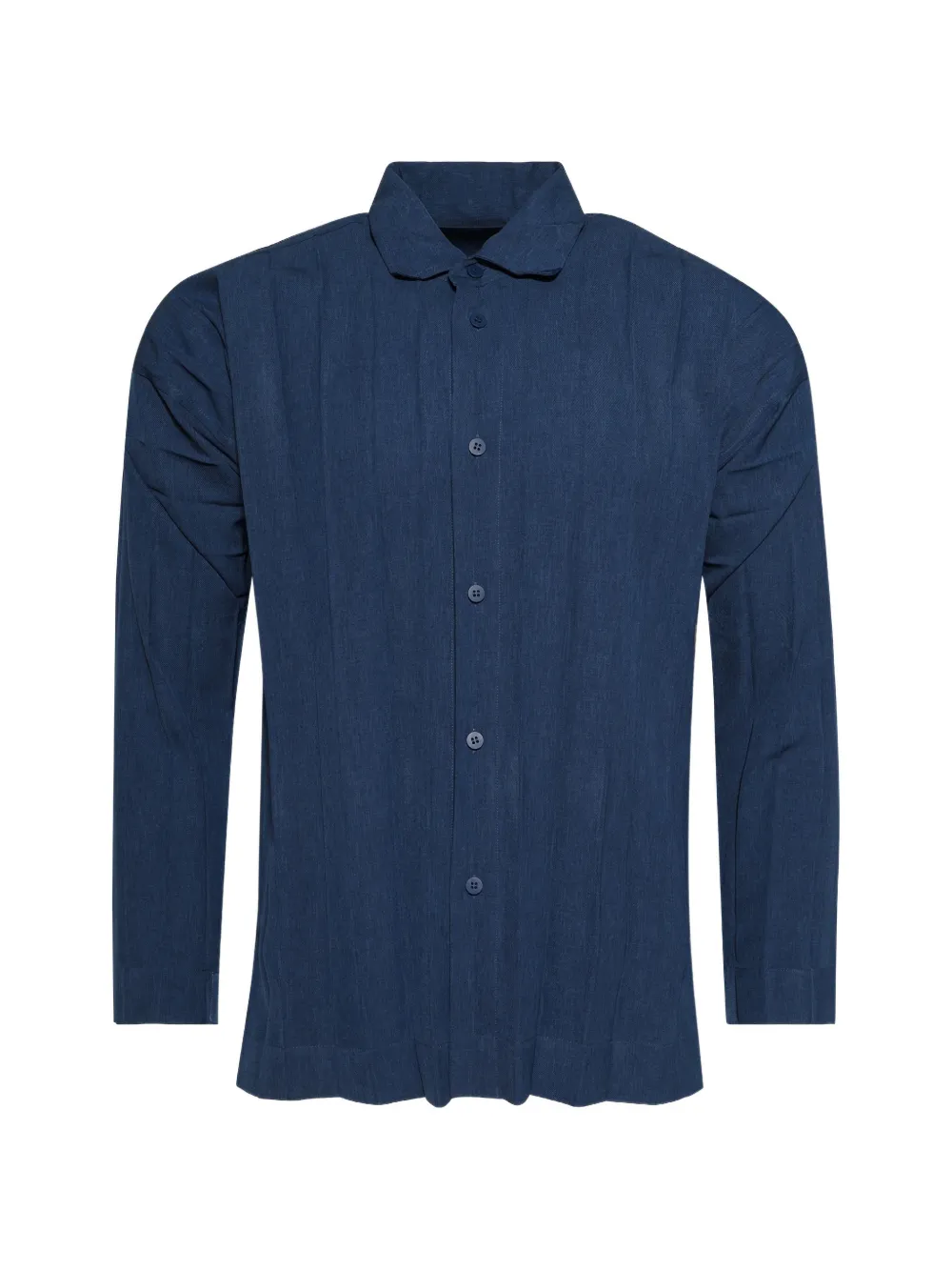 Homme Plissé Issey Miyake Edge Ensemble pleated shirt - Blue