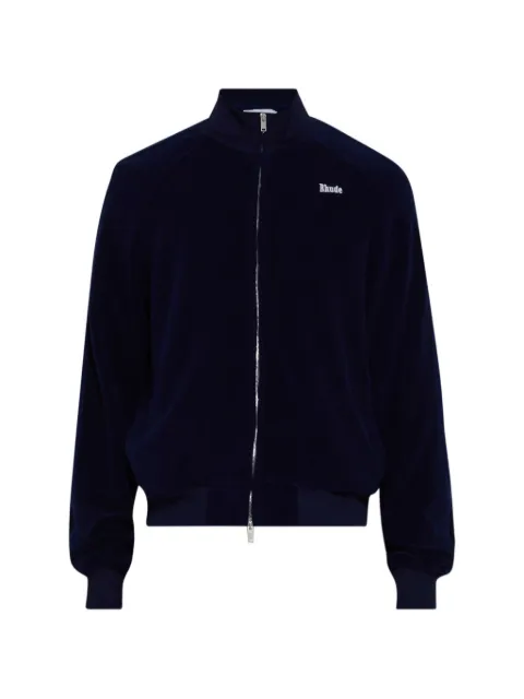 RHUDE Hamptons Towel full-zip sweater