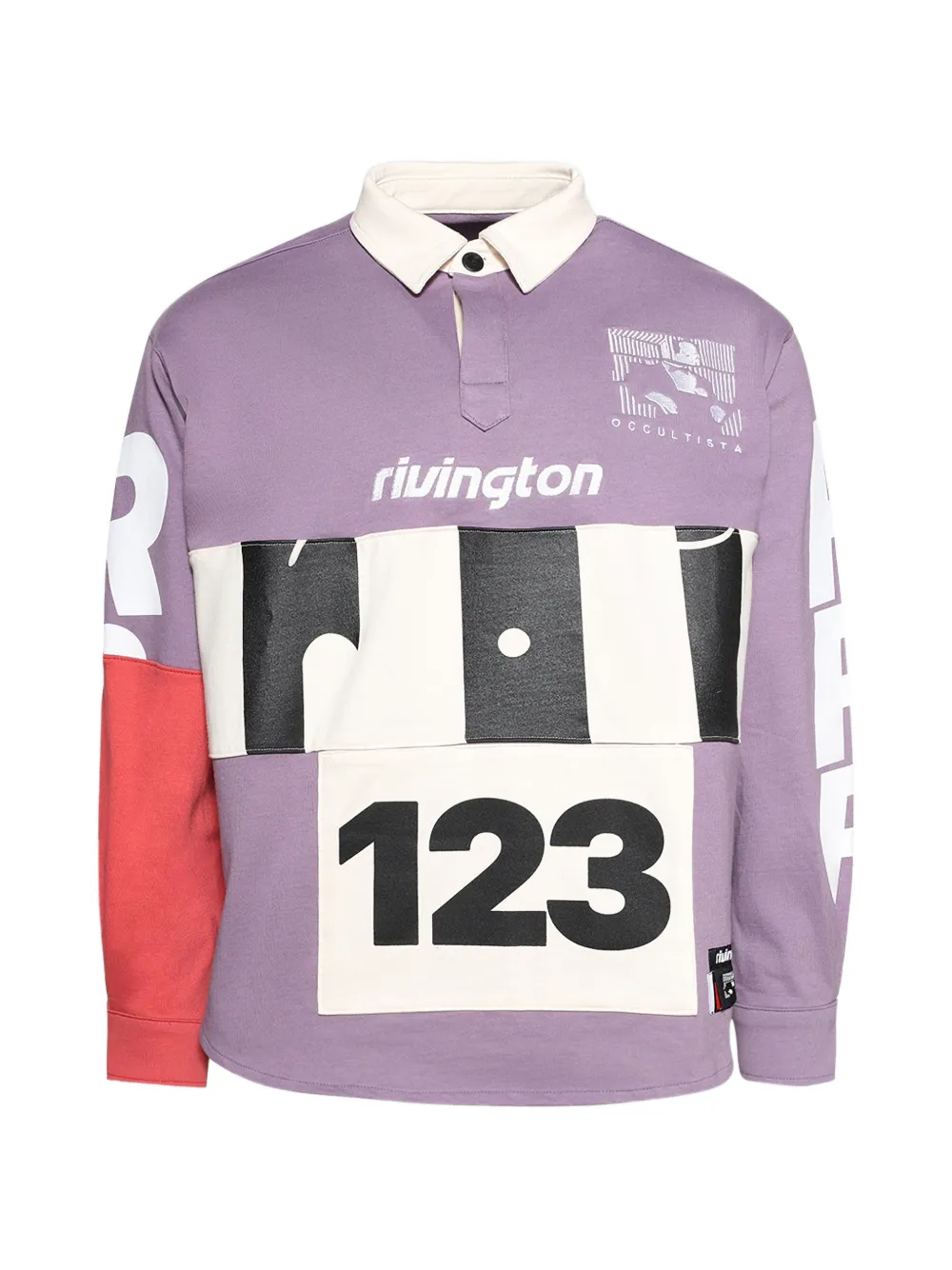 RIVINGTON ROI REBIS Apocrypha Rugby long-sleeved shirt - Viola