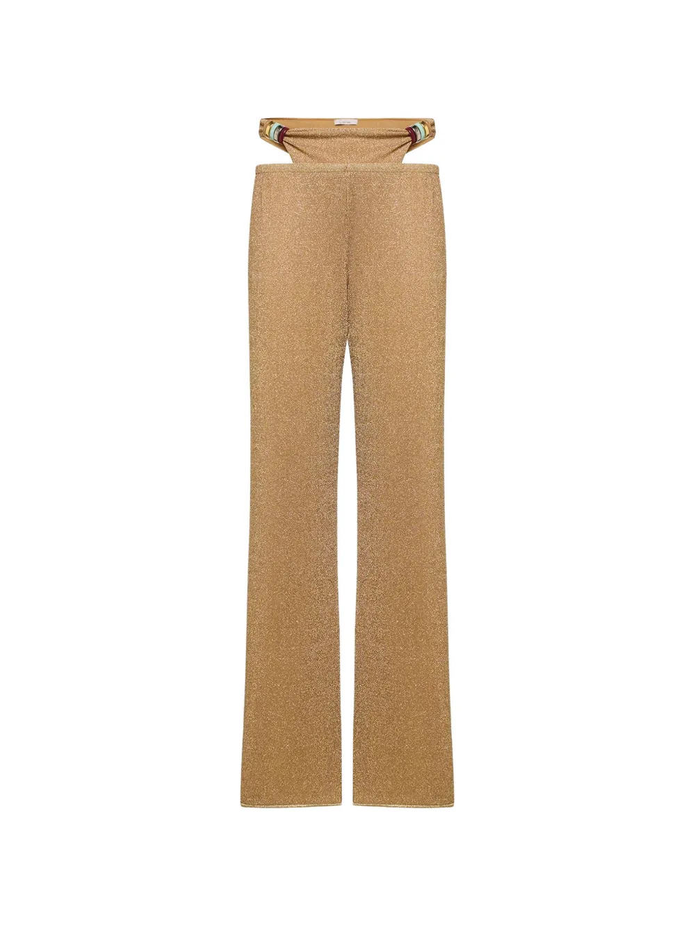 Oséree Lumière Multi-Ring cut-out trousers - Oro