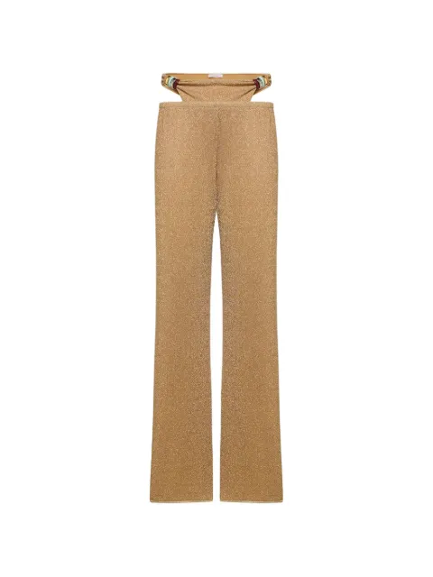 Oséree Lumière Multi-Ring cut-out trousers