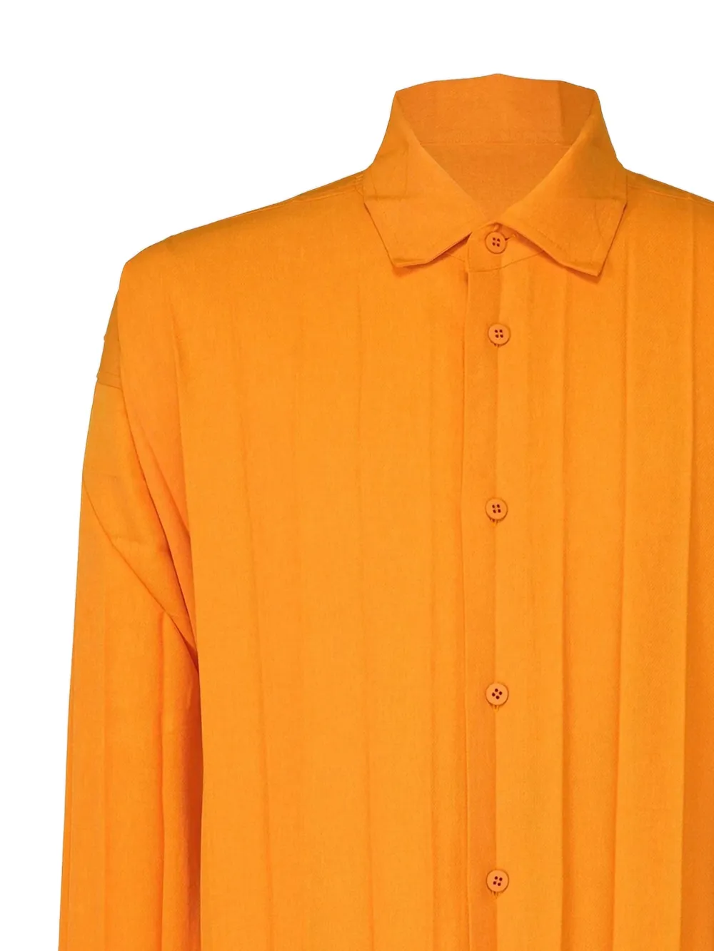 Homme Plissé Issey Miyake Edge Ensemble overhemd Oranje
