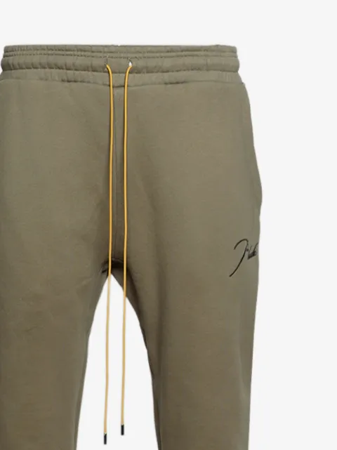 Rhude 클래식 드로스트링 트랙 팬츠