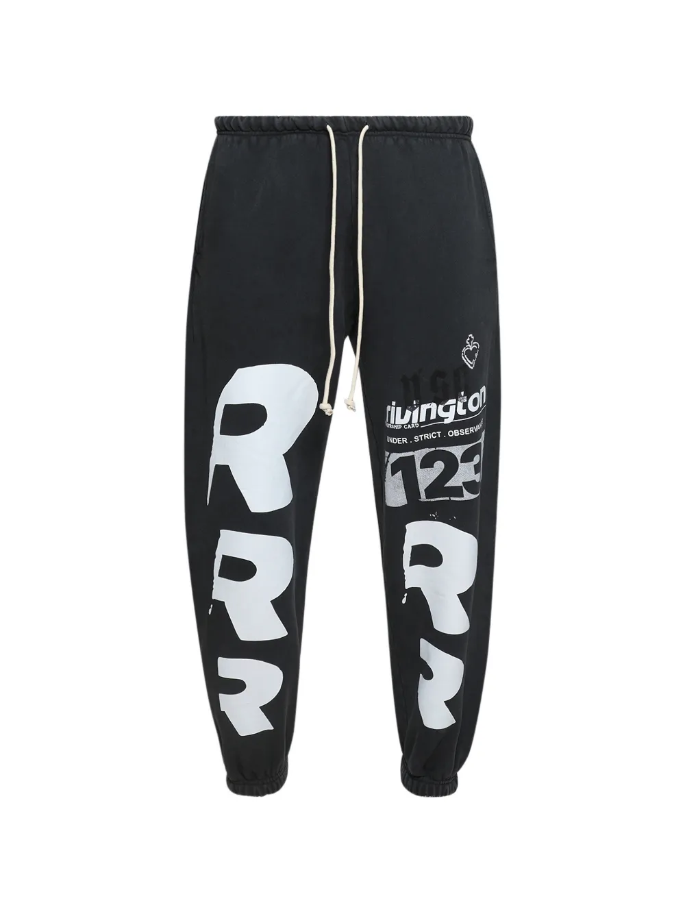 RIVINGTON ROI REBIS Membership Uso Enemy track pants - Nero