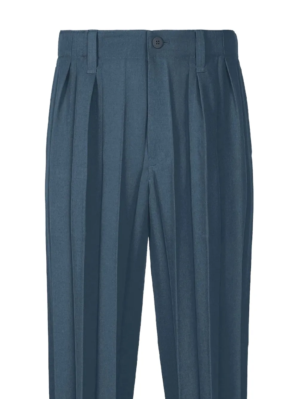 Homme Plissé Issey Miyake Edge geplooide broek Blauw