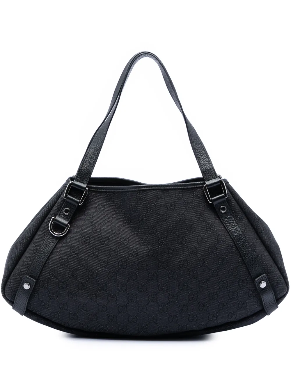 Gucci Pre-Owned 2016-2026 GG Denim Abbey D Ring tote bag - Nero