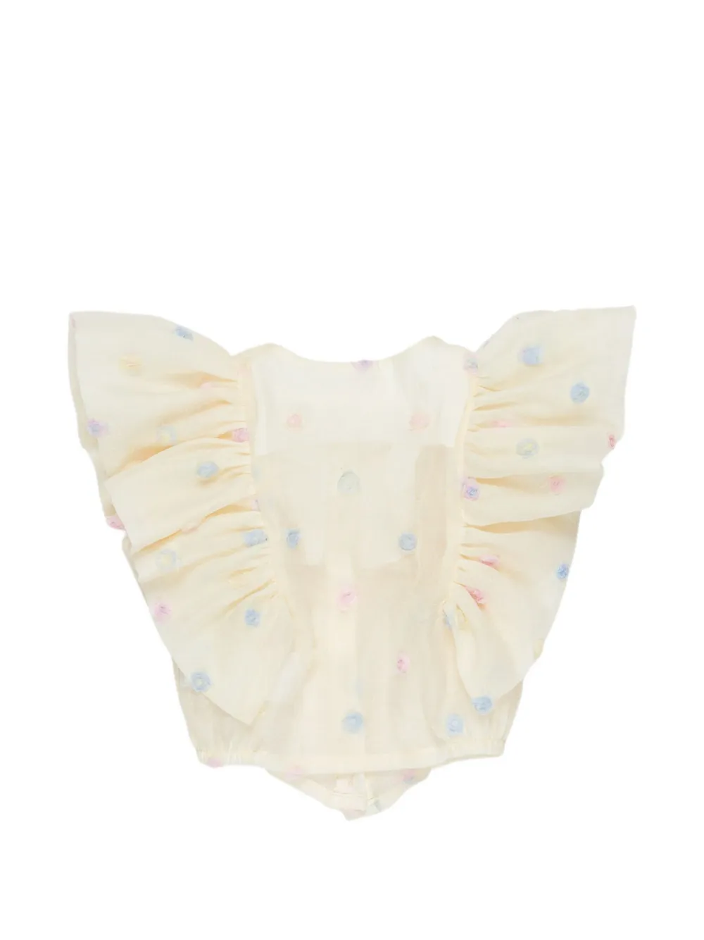 Miss Grant Kids Shirt met ruches Beige