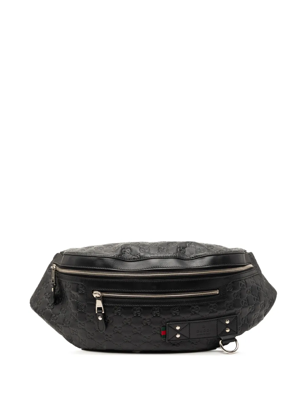 Gucci Pre-Owned 2000-2015 Guccissima Web belt bag - Nero