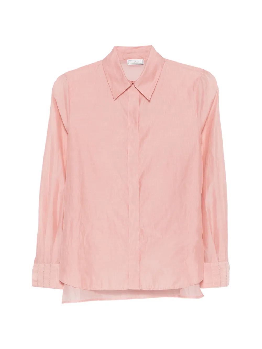 Peserico button-fastening long-sleeve shirt - Rosa