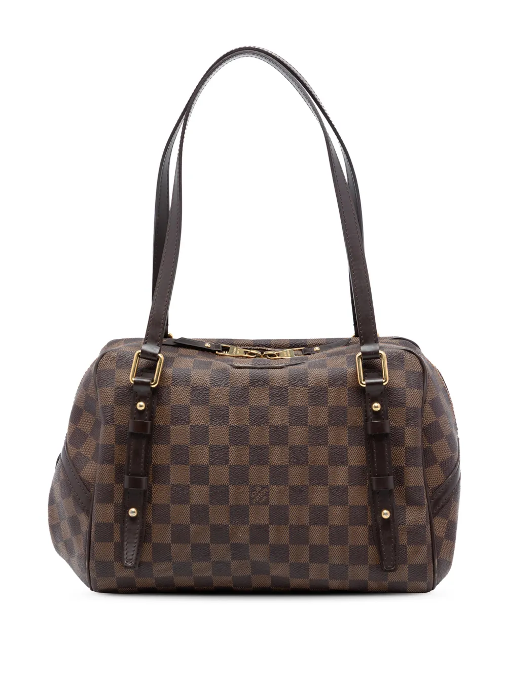 Louis Vuitton Pre-Owned 2010 Damier Ebene Rivington GM shoulder bag - Braun