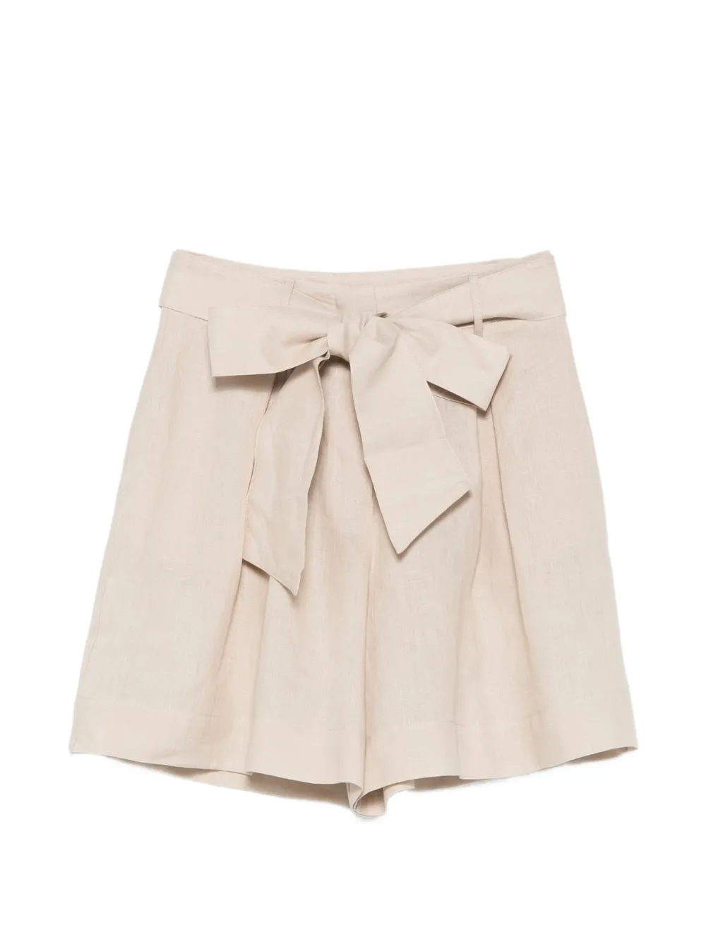 Liviana Conti tie-waist pleated shorts - Toni neutri