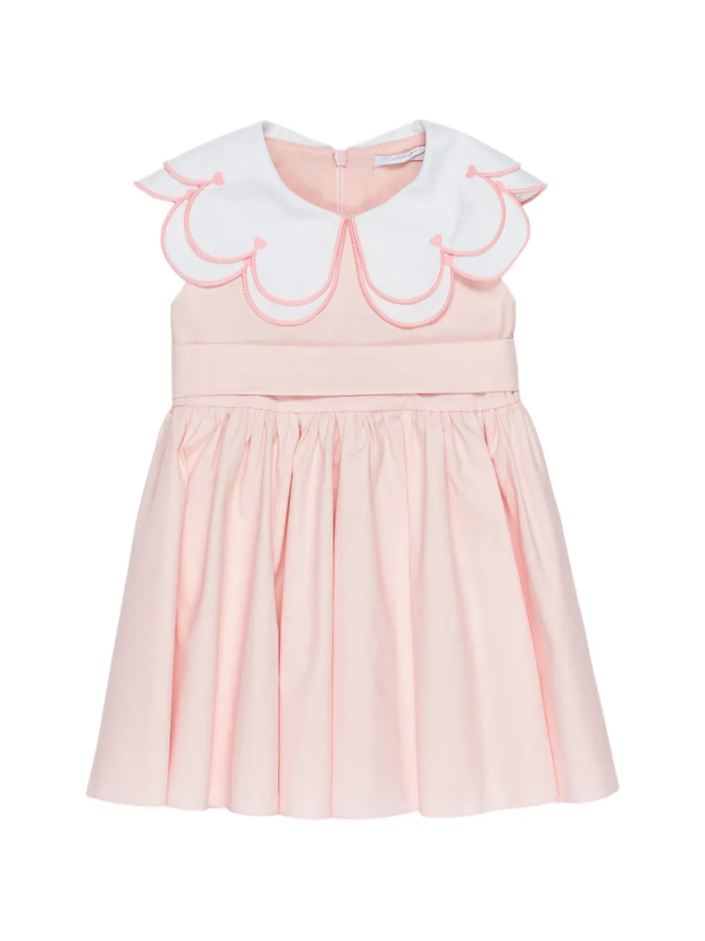 Miss Grant Kids scalloped collar dress - Rosa