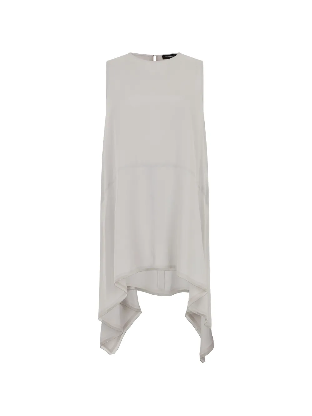 Fabiana Filippi asymmetric sleeveless top - Grigio