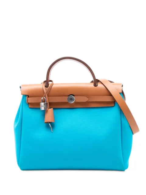 Hermès Pre-Owned bolsa satchel Toile H Berline 31 2021