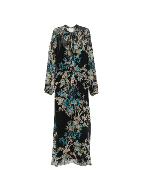Forte Forte floral-print tie-neck dress