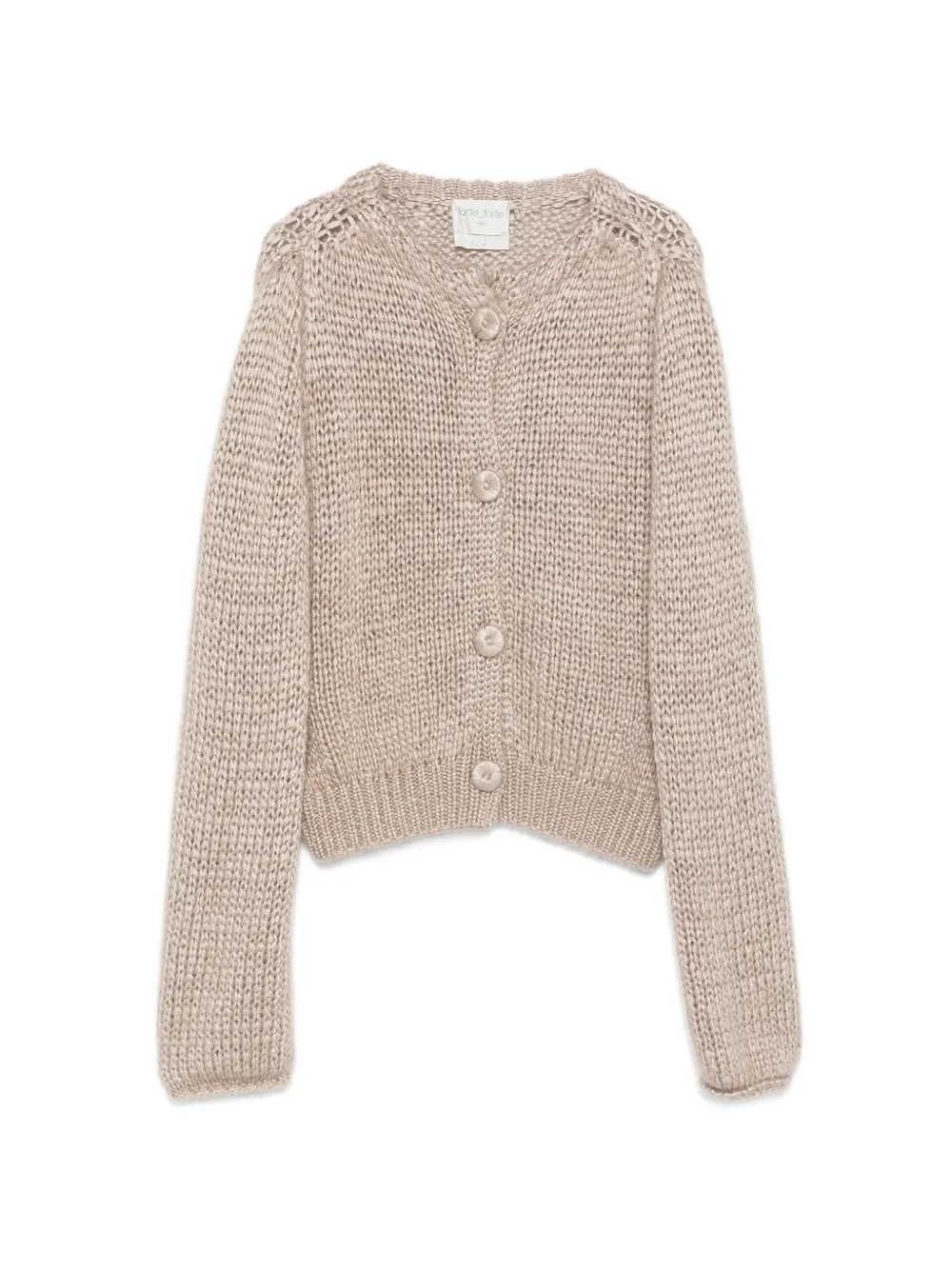 Forte Forte Cardigan chunky - Toni neutri