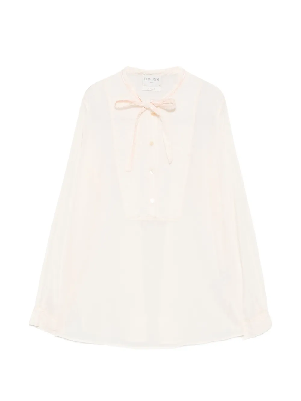 Forte Forte Blusa con pettorina - Toni neutri