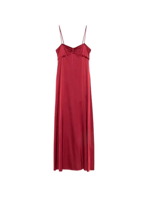 Forte Forte vestido con acabado satinado y diseño fruncido