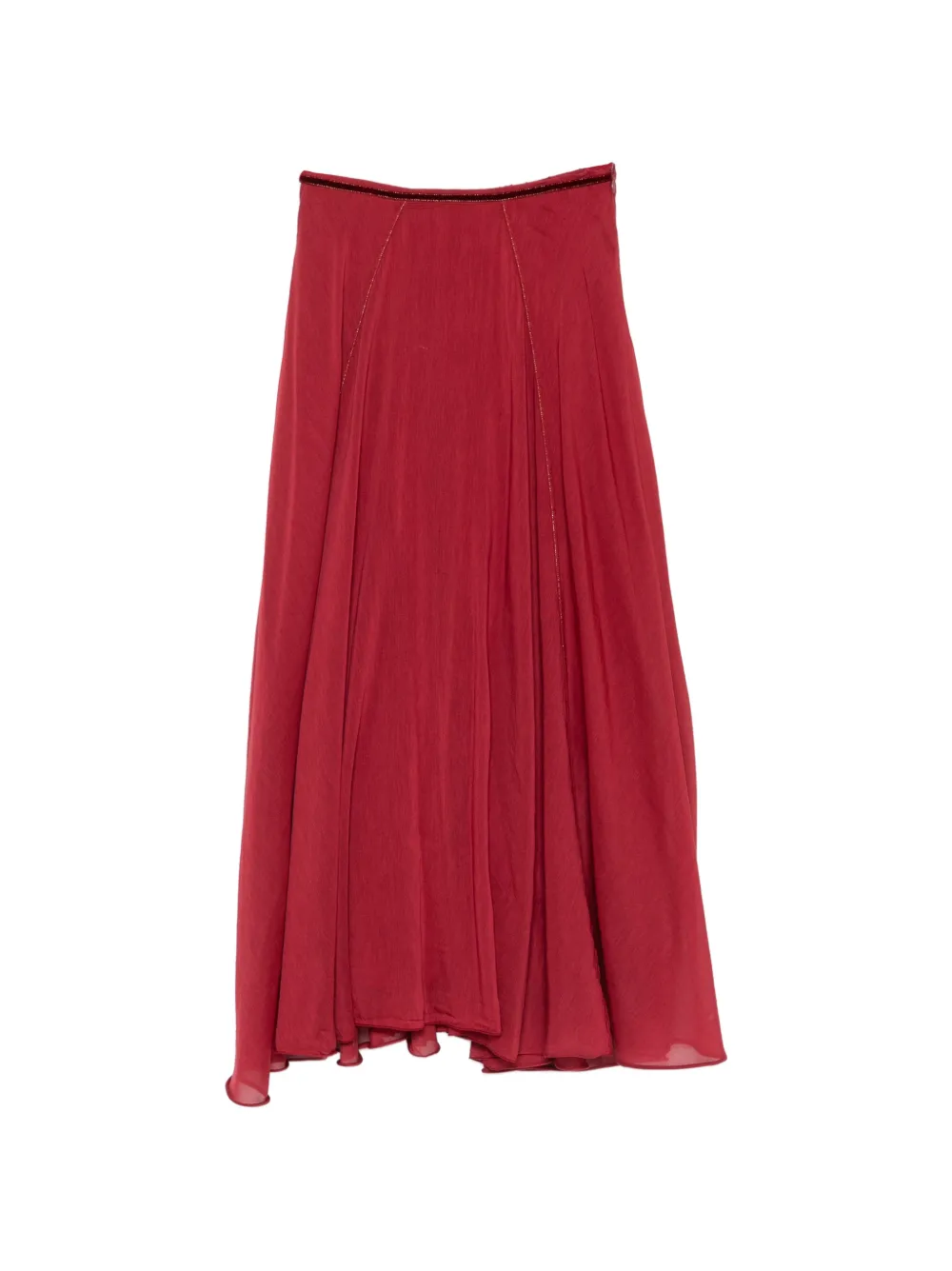 Forte Forte Gonna midi svasata - Rosso