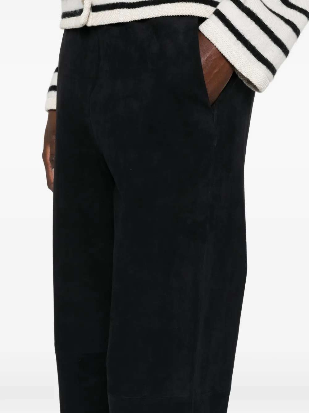 Forte Broek met wijde pijpen Zwart